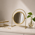 Round Tabletop Vanity Mirror