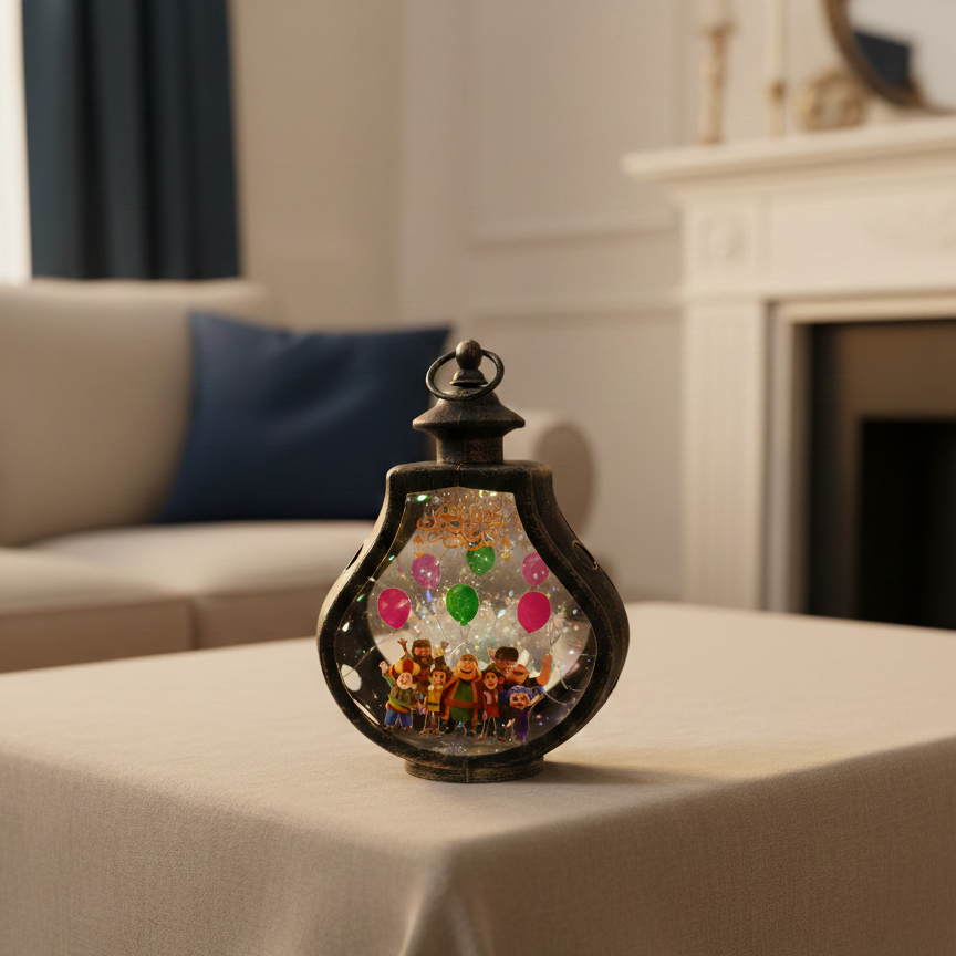 Black Acrylic Lantern