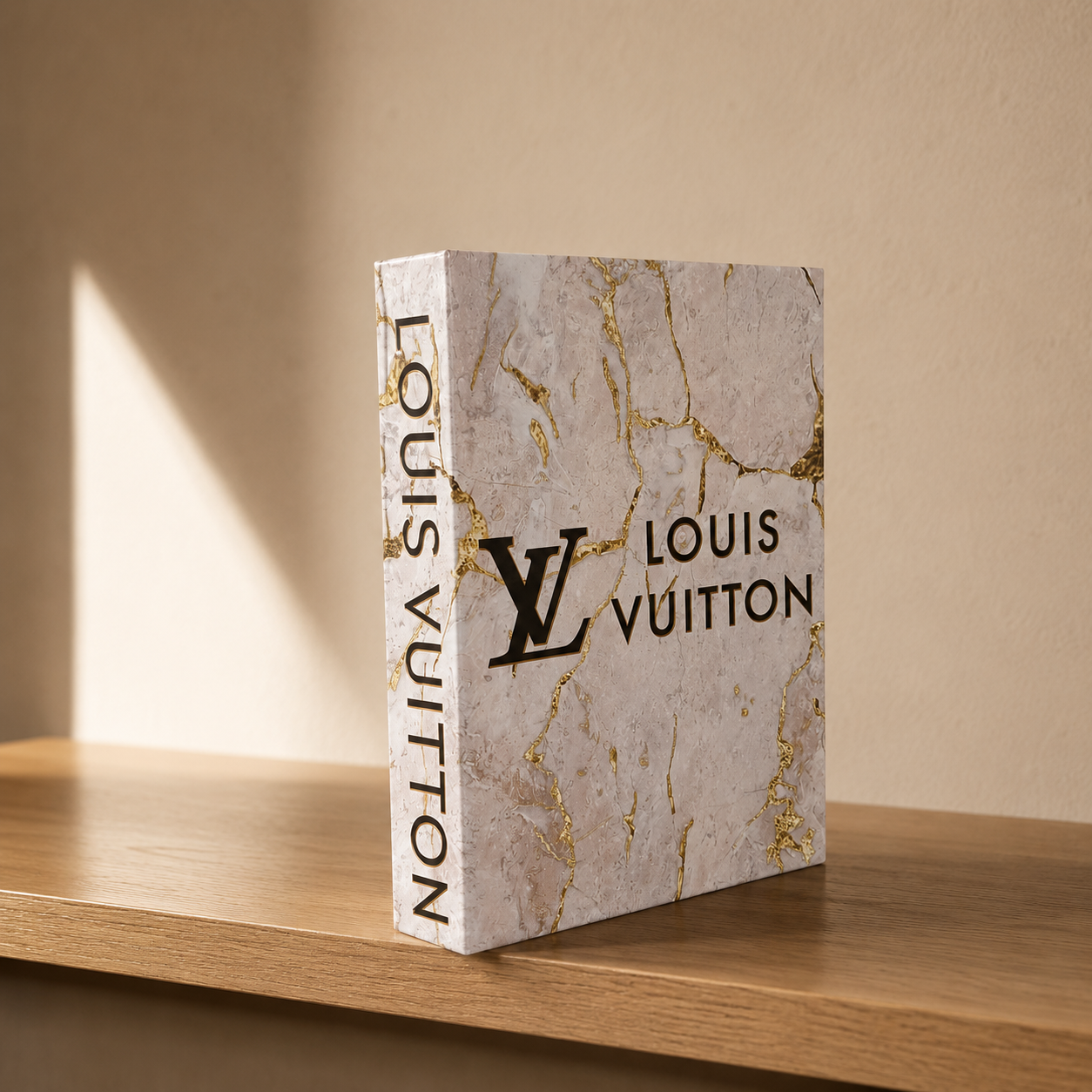 Louis Vuitton White Marble Decorative Book Box