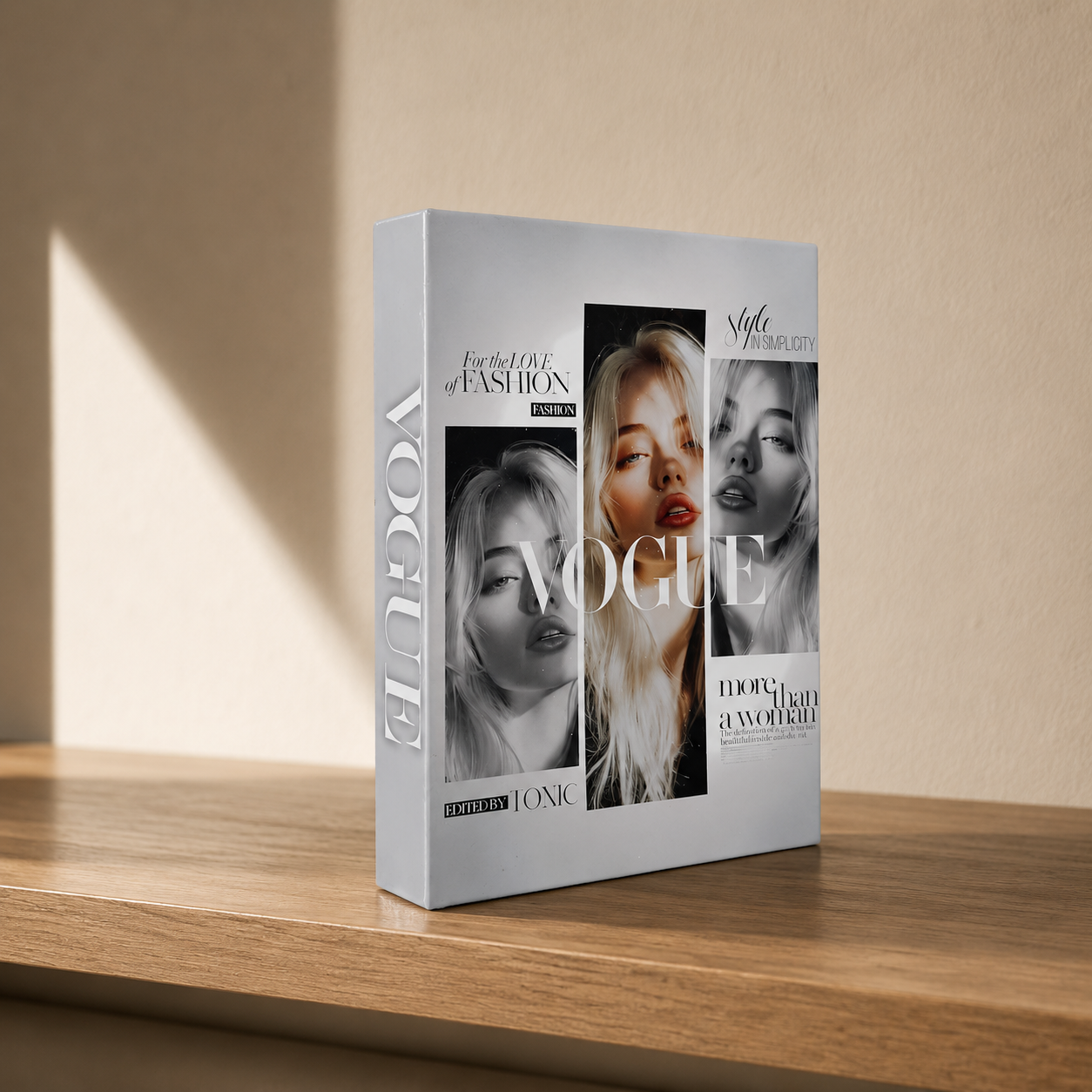 Vogue Collage Decorative Book Box