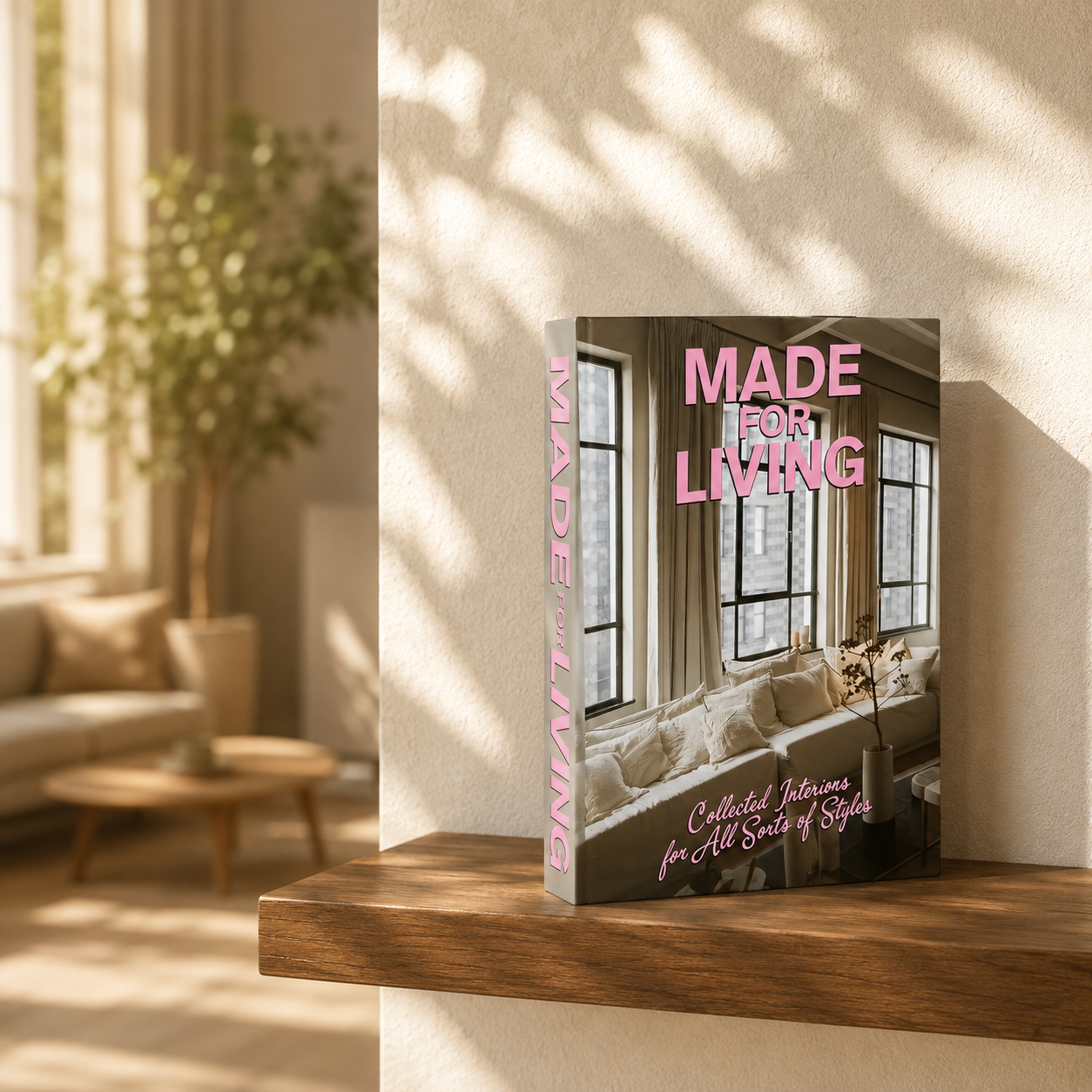"LIVING" Decorative Book Box