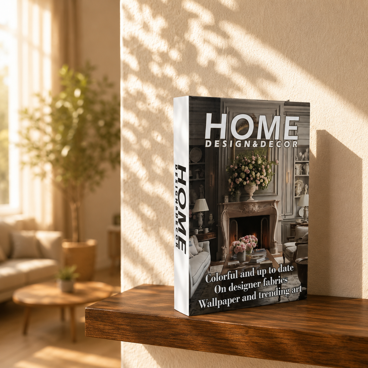 "HOME DESIGN" Decorative Book Box