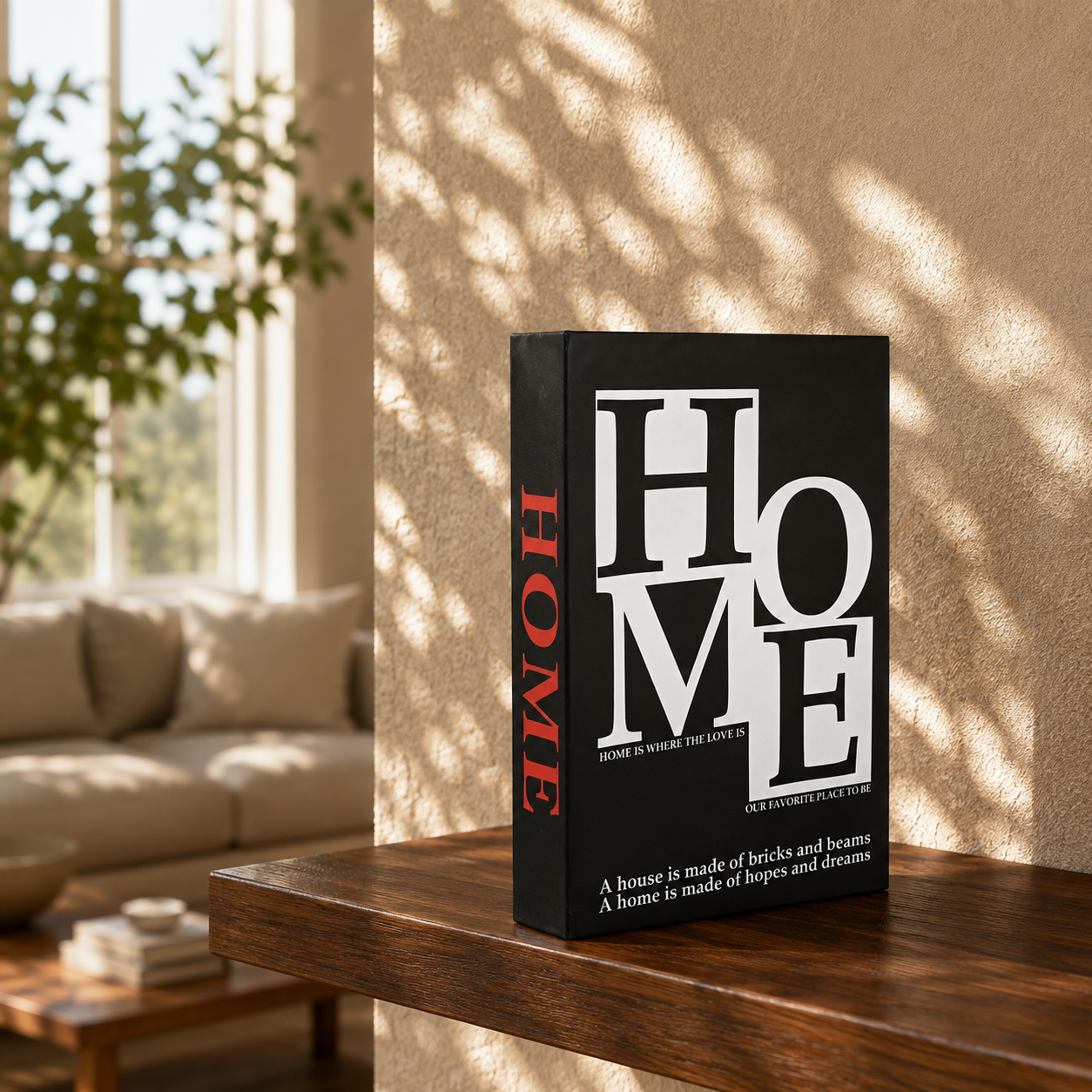"HOME" Decorative Book