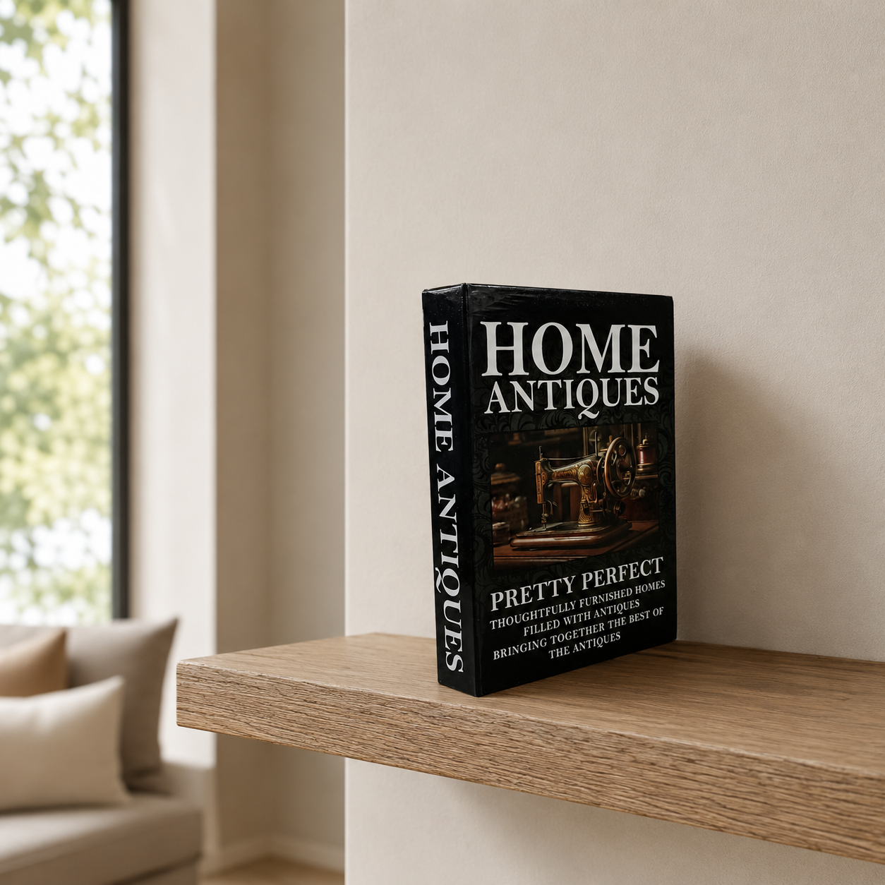"Home Antiques" Decorative Faux Book
