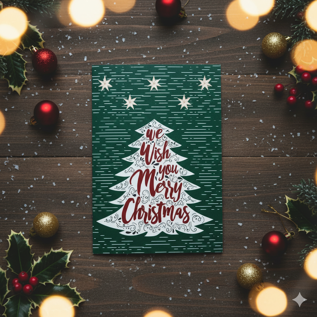 Merry Christmas Greeting card