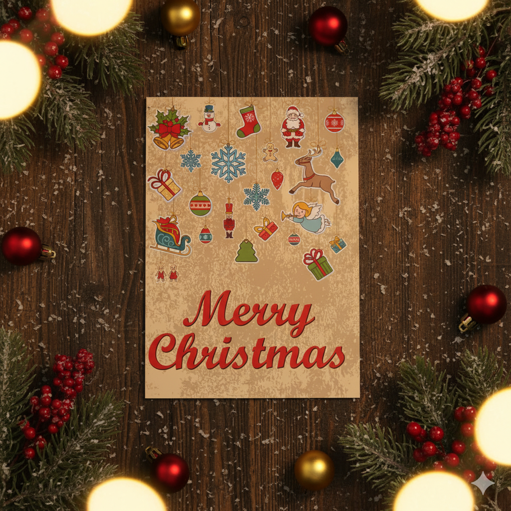 Merry Christmas Greeting card