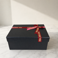 Matte Black Gift Box with Satin Ribbon Edition