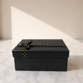 Matte Black Gift Box with Satin Ribbon Edition