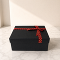 Matte Black Gift Box with Satin Ribbon Edition