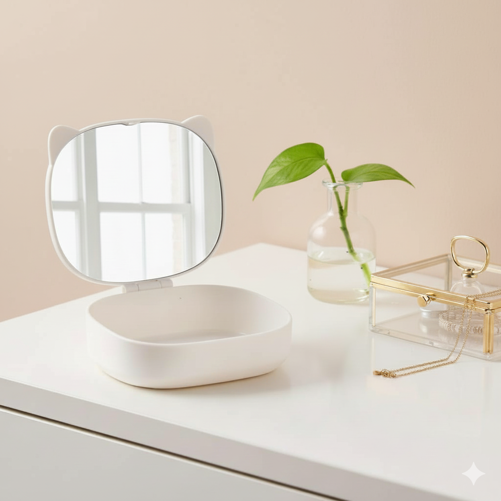 Kitty Mirror With Organizer