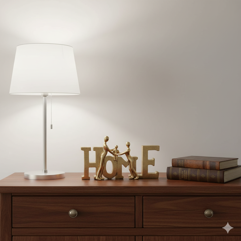 Word  Art Gold Sculpture -Home