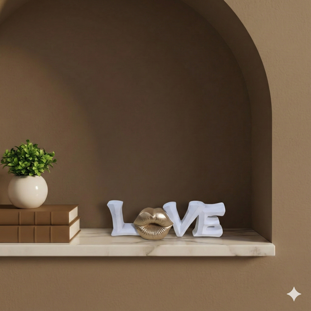 Word Design  Sculpture -Love
