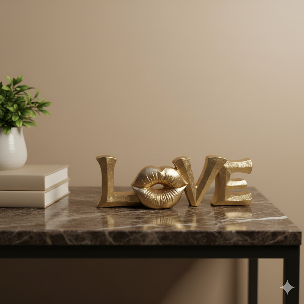 Word Design  Sculpture -Love