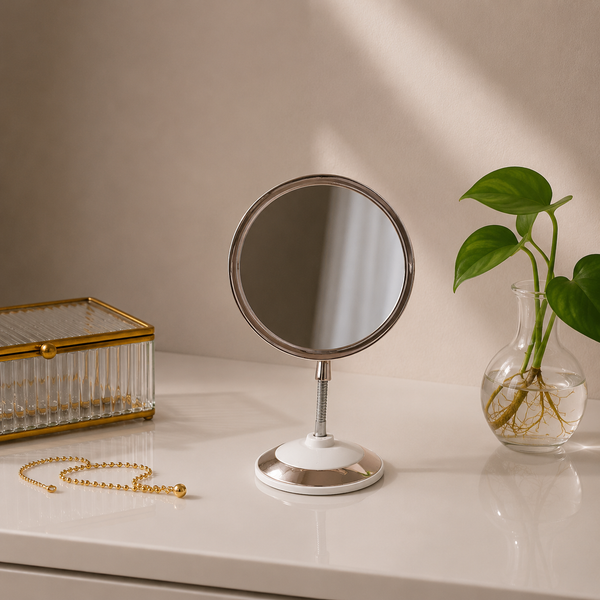 Round Chrome Mirror