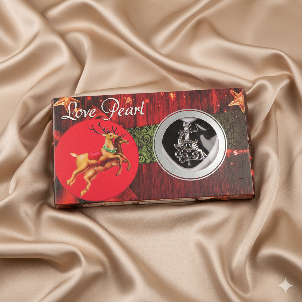Love pearl reindeer jewelry