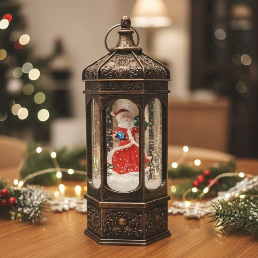 Christmas Lantern with Santa Claus