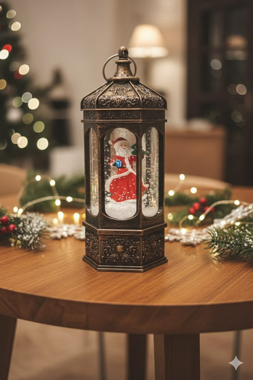 Christmas Lantern with Santa Claus