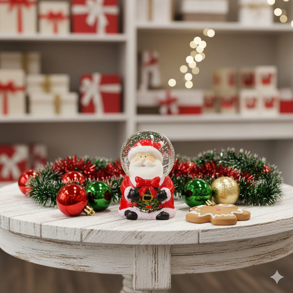 Mini Snow Globe – Santa Edition
