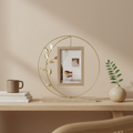Round Stand with Wooden Frame