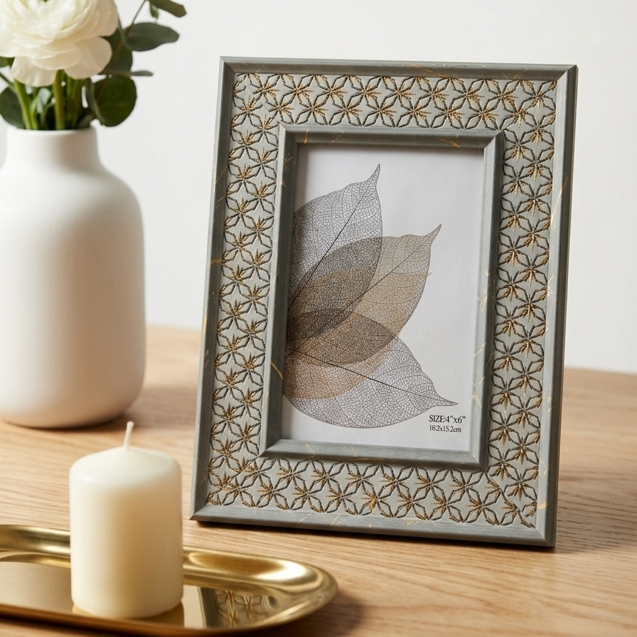 Geometric Pattern Photo Frame