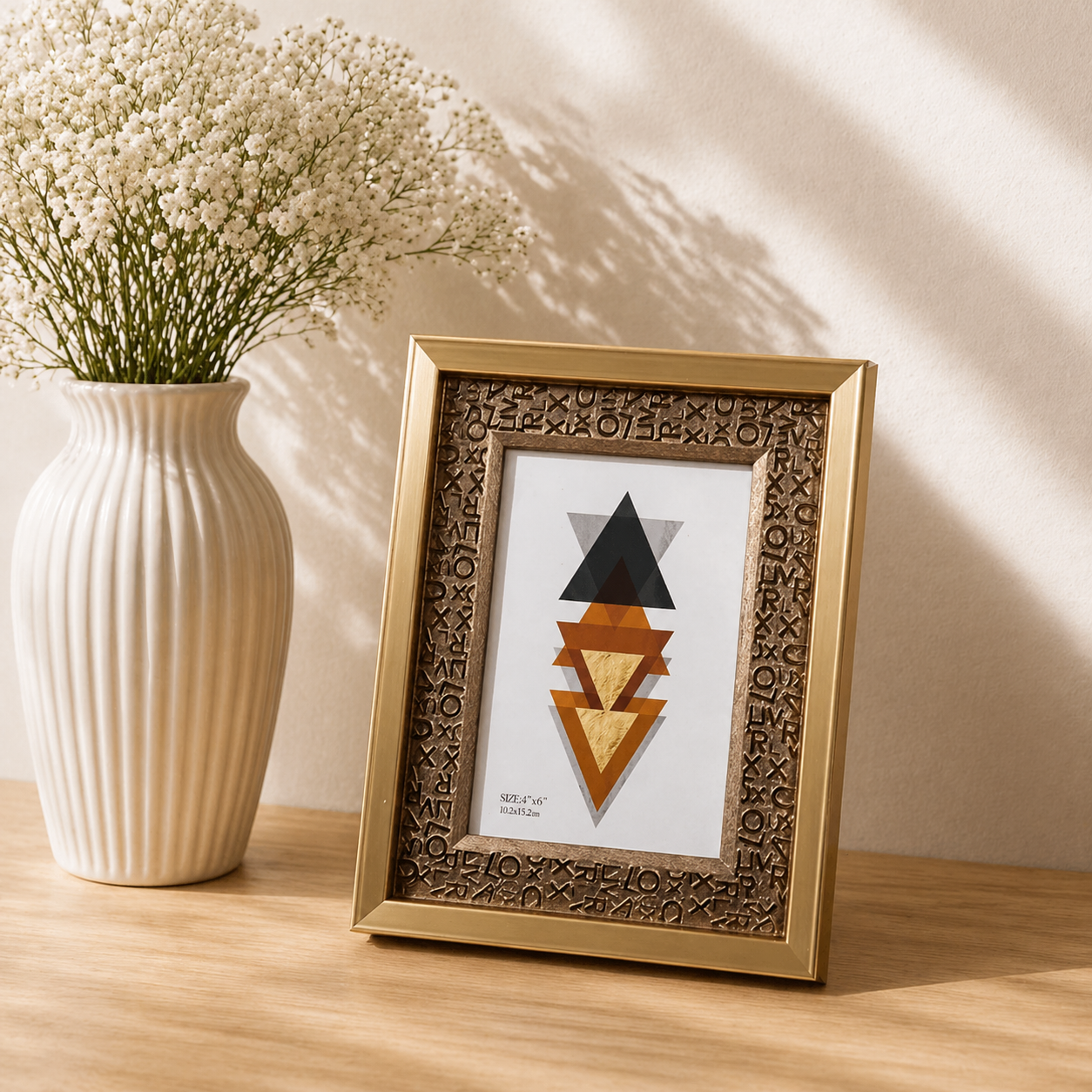 Alphabet Pattern Photo Frame