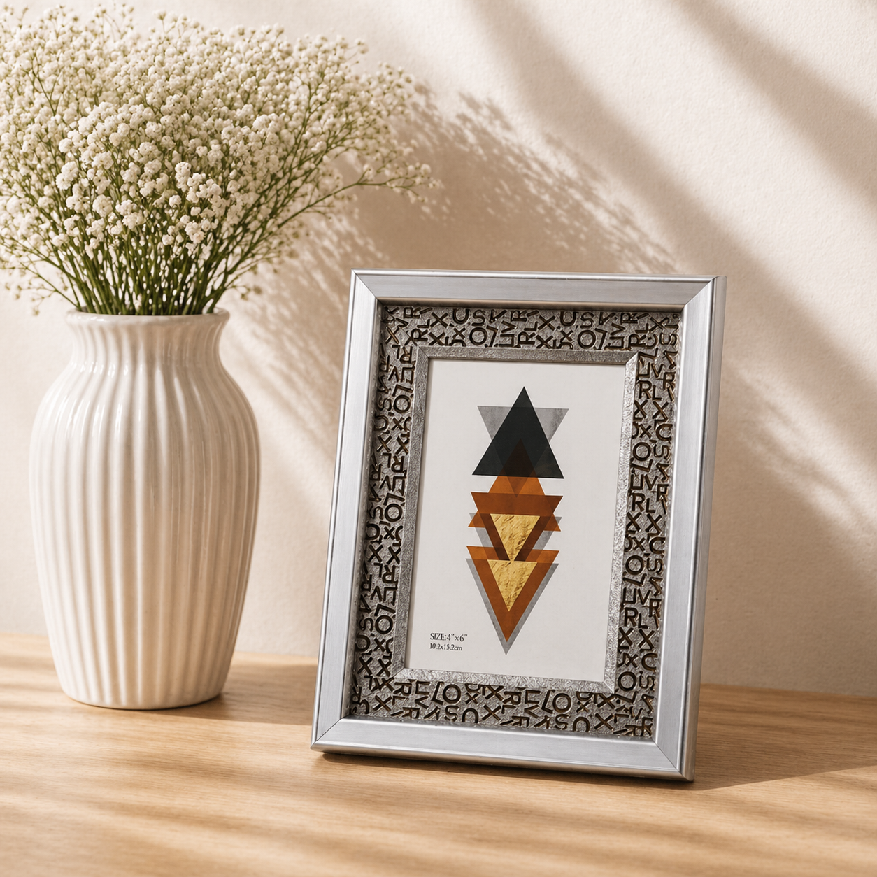 Alphabet Pattern Photo Frame