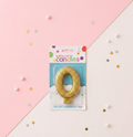 Golden Glitter Number Birthday Candle-0-