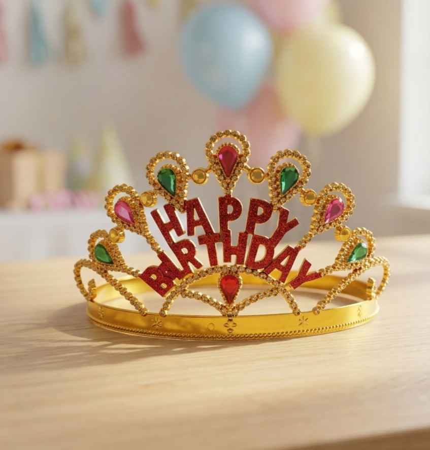 Gold Elegant Party Tiara