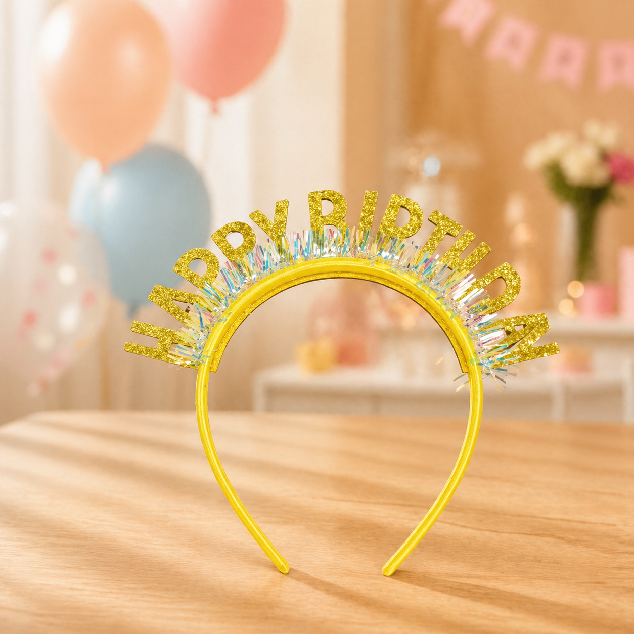 Glitter "Happy Birthday" Headband –