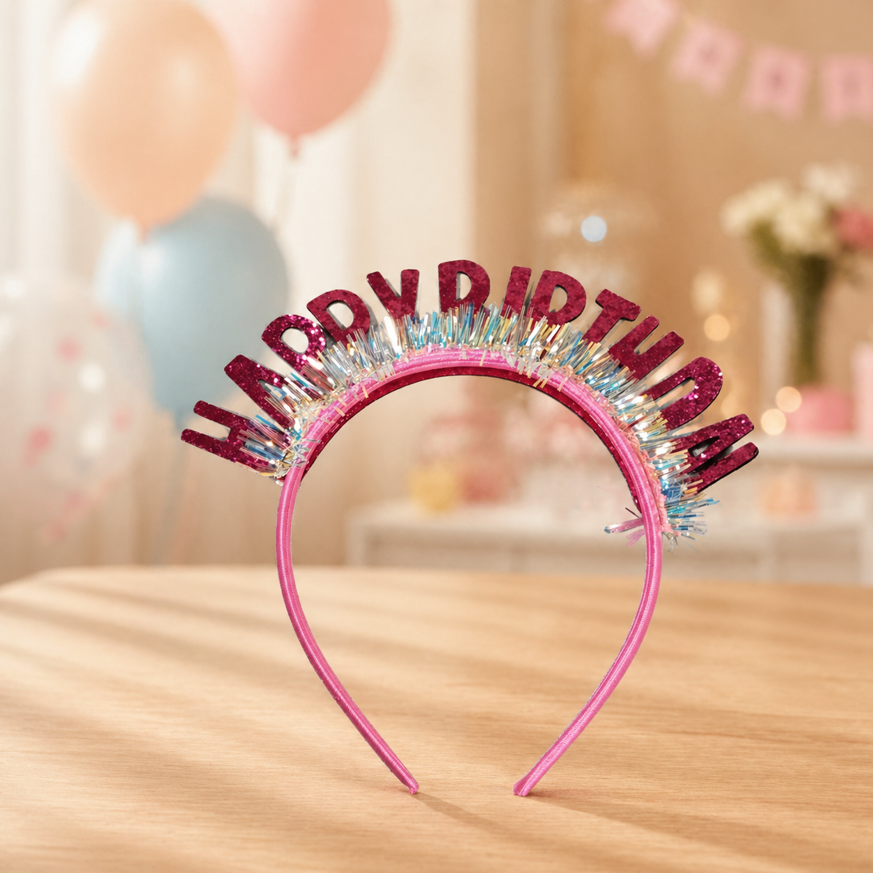 Glitter "Happy Birthday" Headband –
