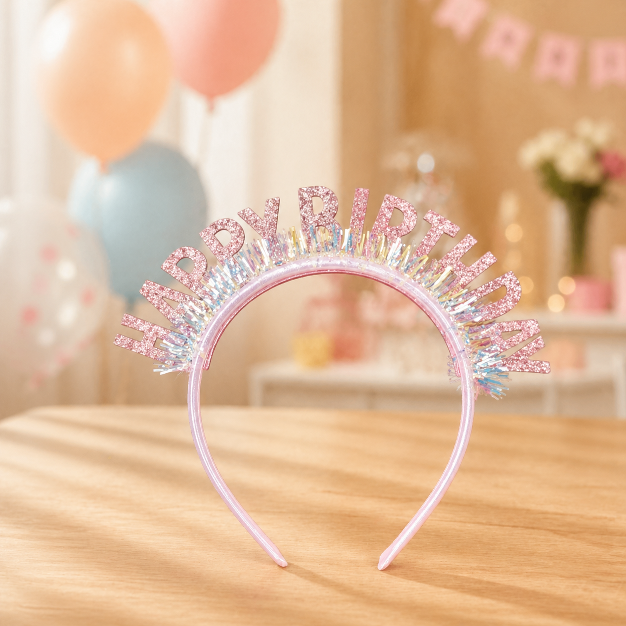 Glitter "Happy Birthday" Headband –