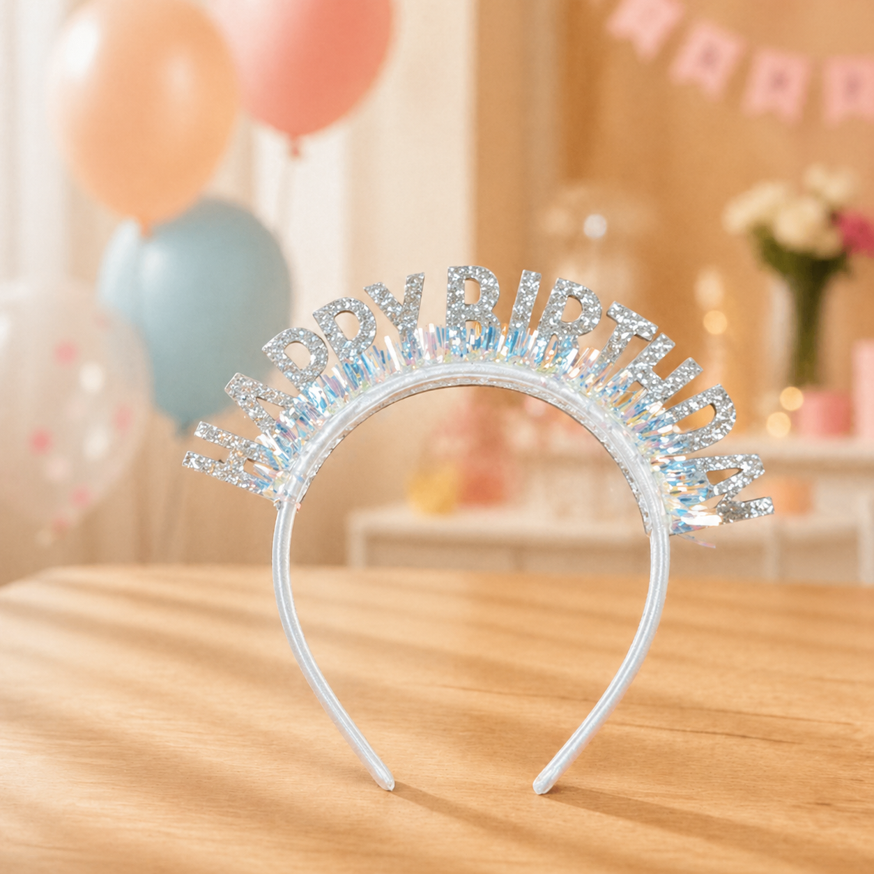Glitter "Happy Birthday" Headband –