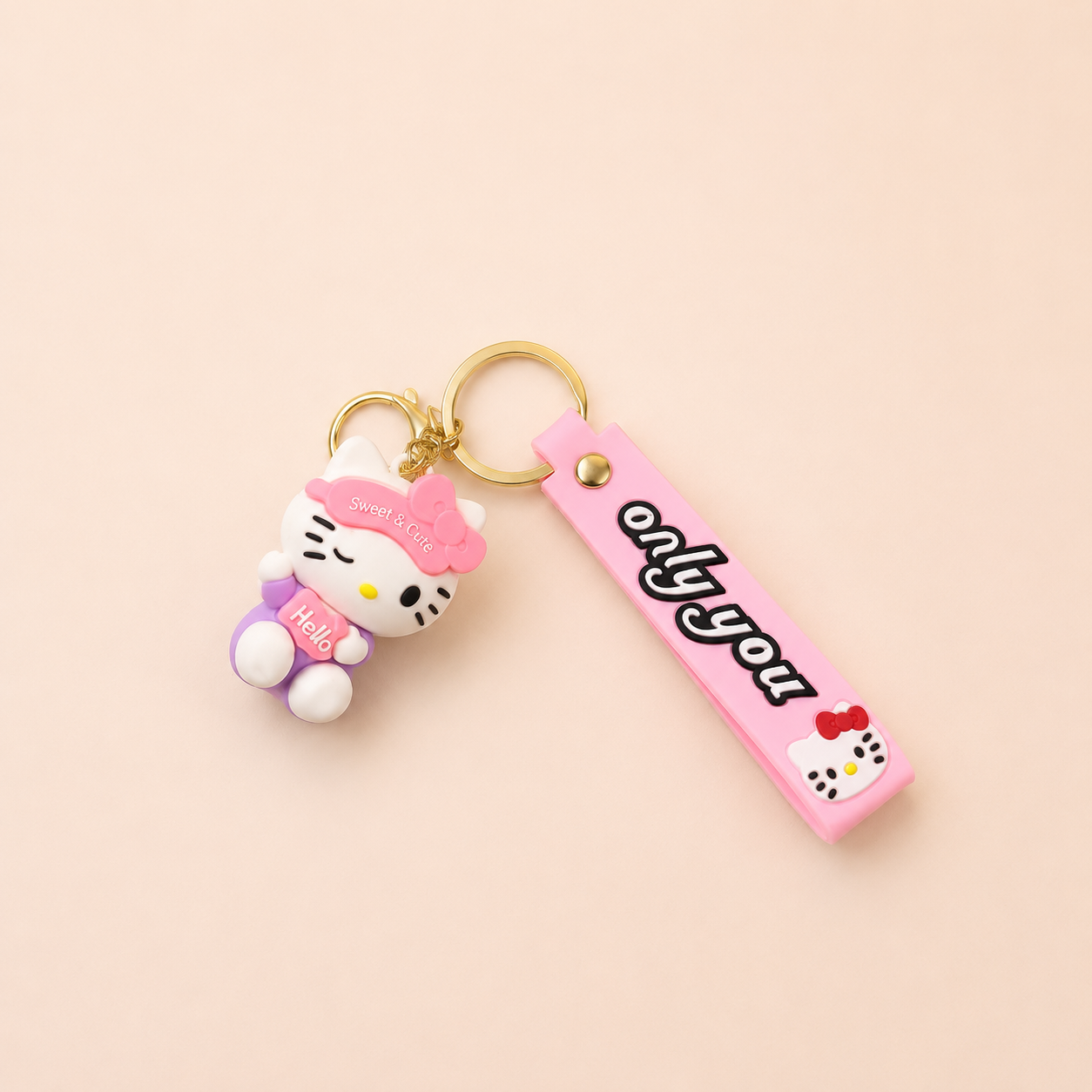 Kitty Silicone Keychain