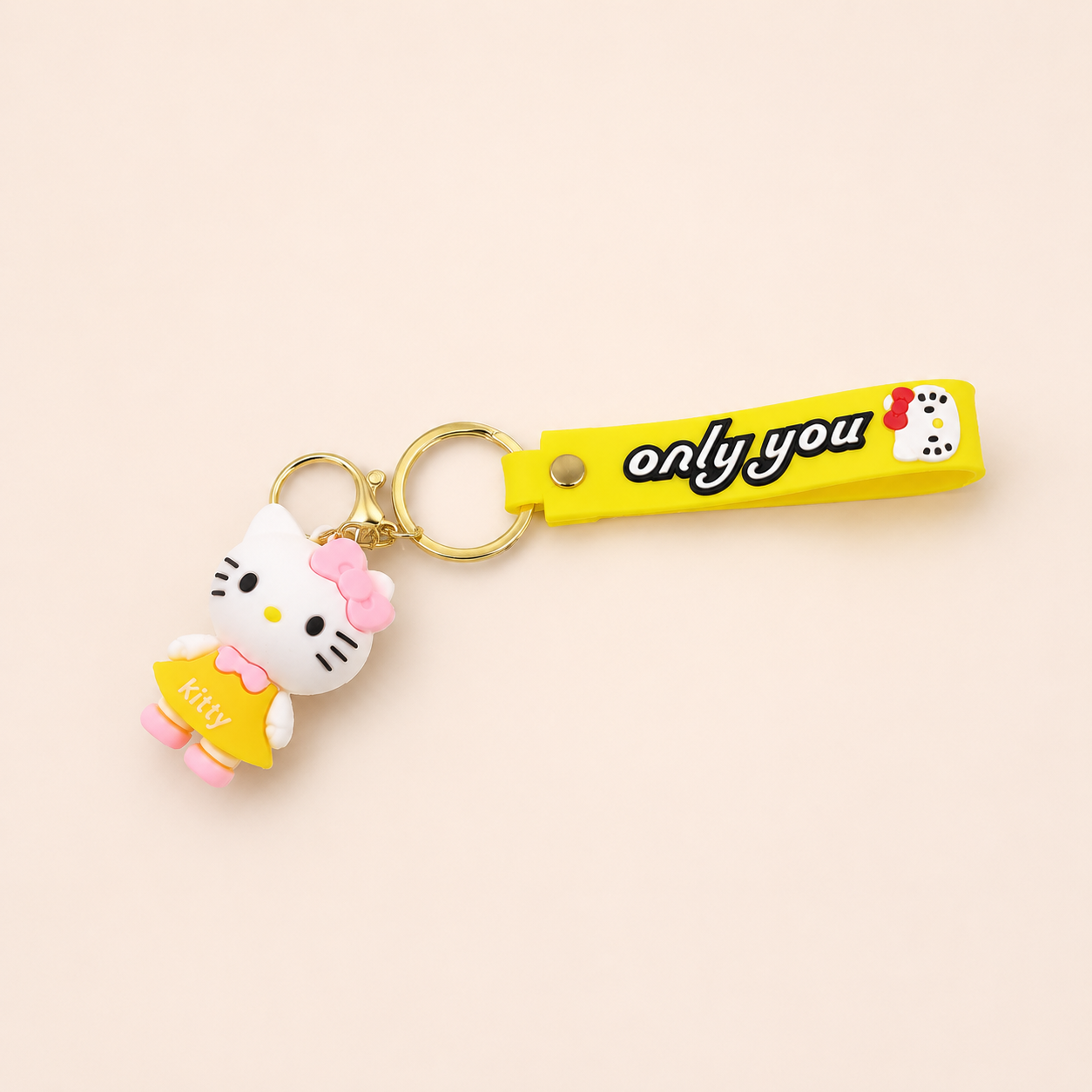 Kitty Silicone Keychain
