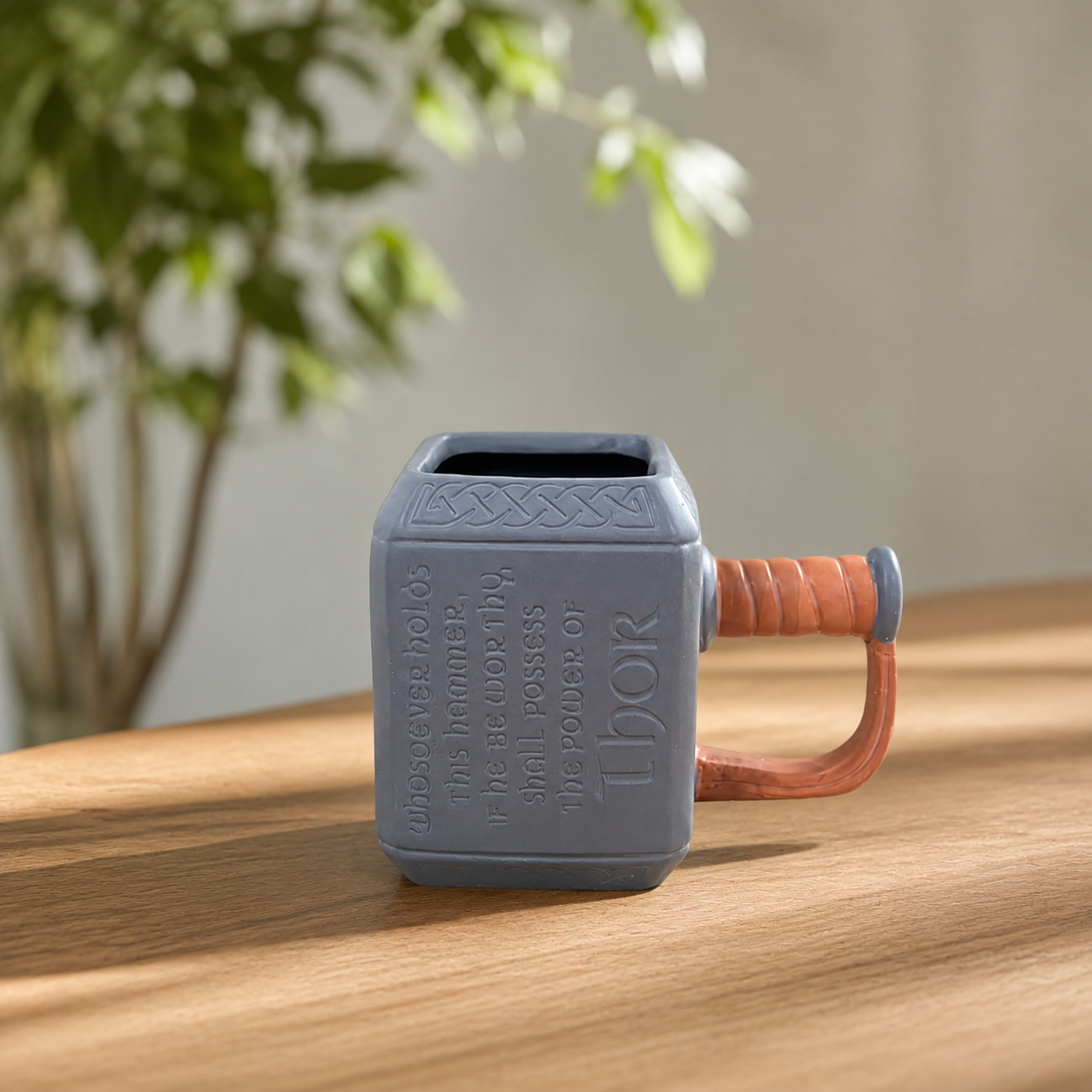 Hammer Sculpted Ceramic Mug