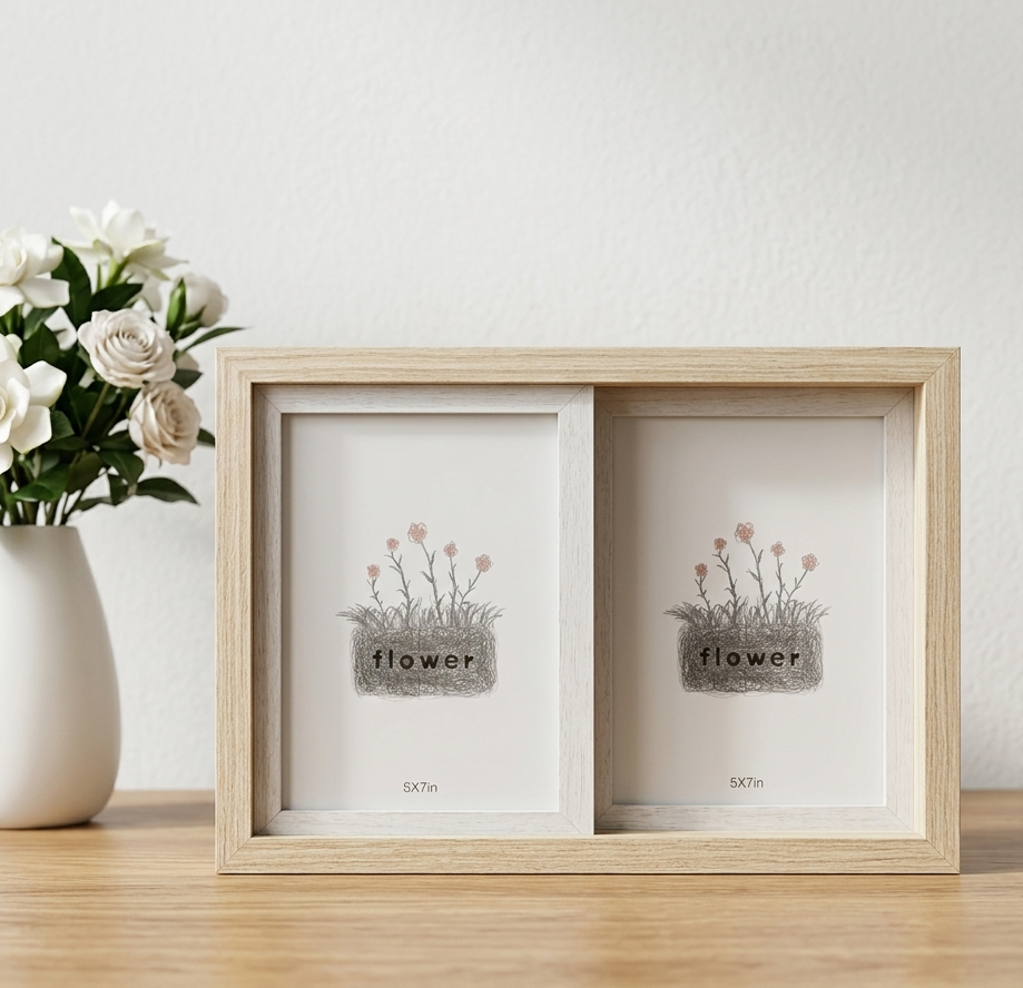 Sliding Double Photo Frame