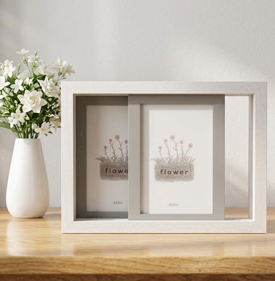Sliding Double Photo Frame