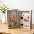 Foldable Double Photo Frame with Keepsake Box