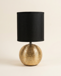 Black & Gold Lamp with Round Base