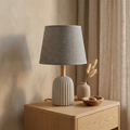 Grey & Light Blue Decorative Lamp