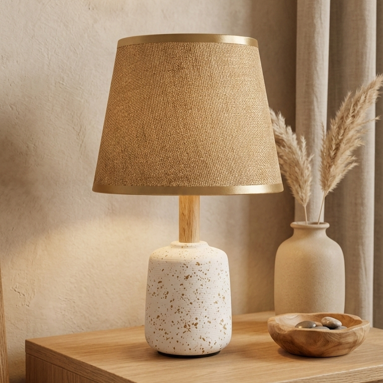 Gold Dotted Design Lamp