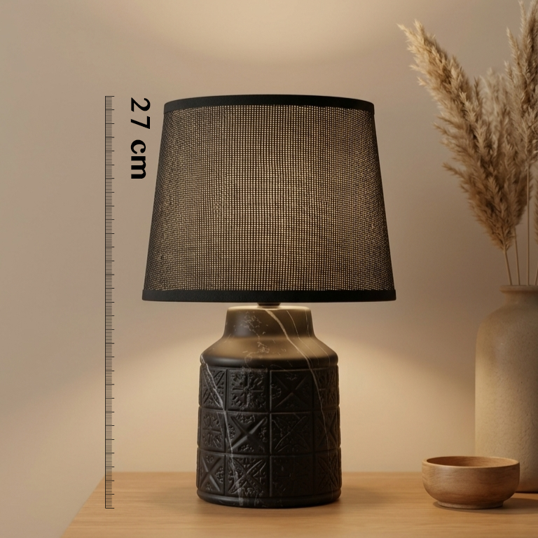 Black Marble-Texture Lamp