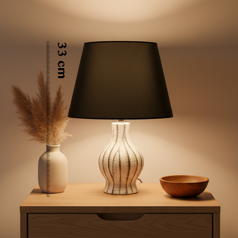 Black & White Decorative Lamp