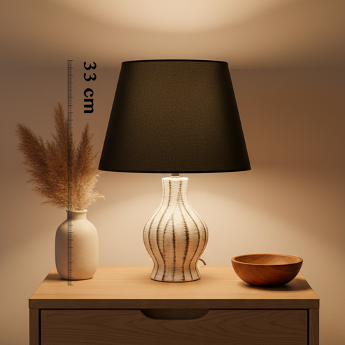 Black & White Decorative Lamp