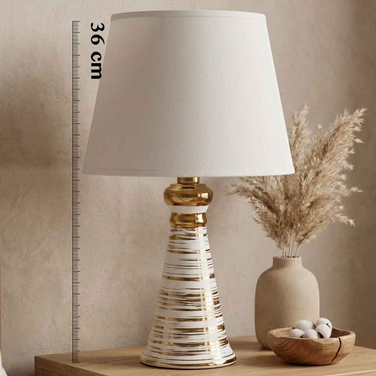 White and Gold Lamp