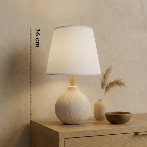 Beige & White Lamp