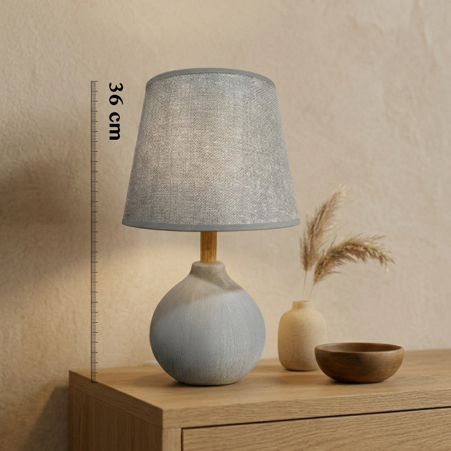 Grey & Light Blue Lamp