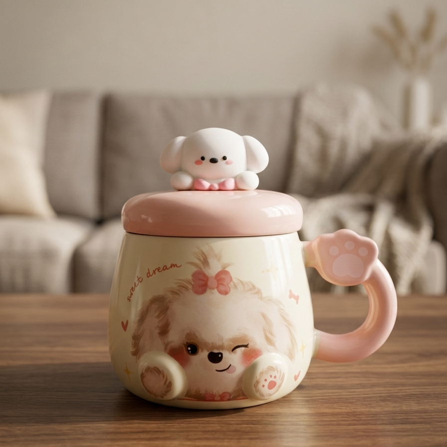 Cute Mug with Lid