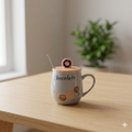 Donut Mug with Ceramic Lid