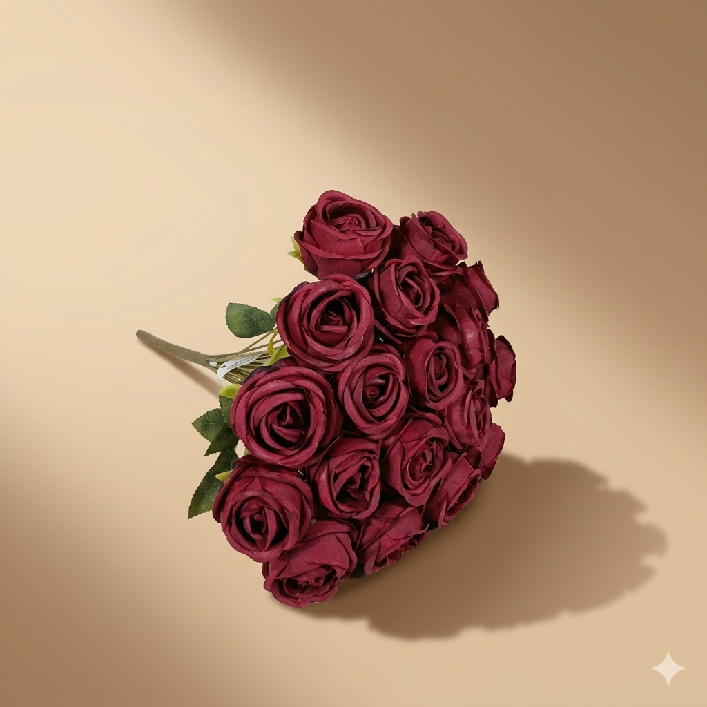 Pristine Artificial Rose Bouquet